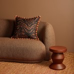 Bonnie and Neil | Cushion 60cm | Zebra Chocolate